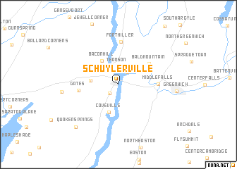 map of Schuylerville