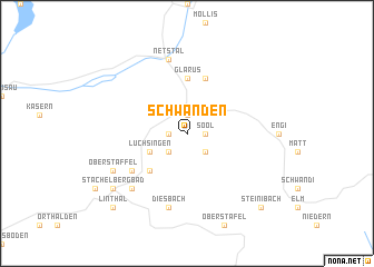 map of Schwanden
