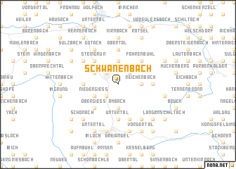 map of Schwanenbach