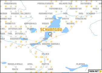 map of Schwangau