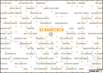 map of Schwarzach