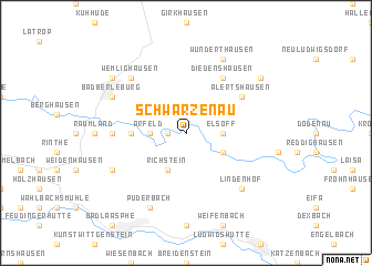 map of Schwarzenau