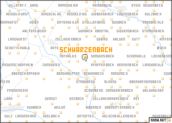 map of Schwärzenbach