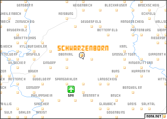 map of Schwarzenborn