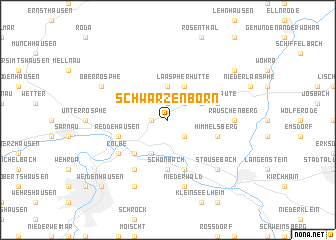 map of Schwarzenborn