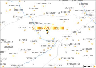 map of Schwarzenbrunn