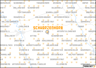 map of Schwarzenhorb