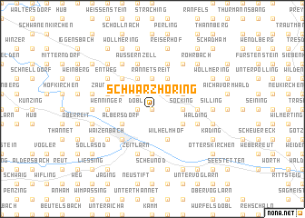 map of Schwarzhöring