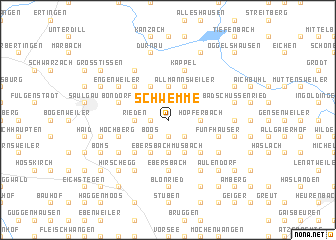 map of Schwemme