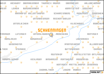 map of Schwenningen