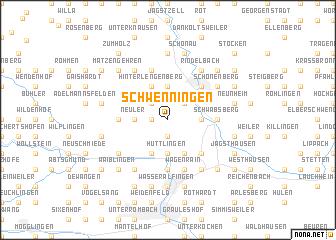 map of Schwenningen