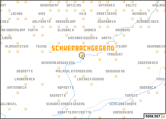 map of Schwerbachgegend