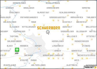 map of Schwerborn