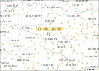 map of Schwöllbronn