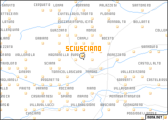 map of Sciusciano