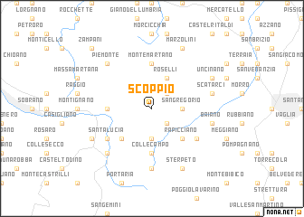 map of Scoppio