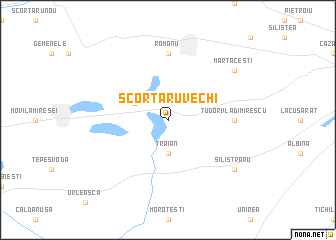 map of Scorţaru Vechi