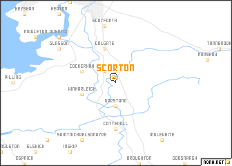 map of Scorton