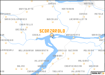 map of Scorzarolo