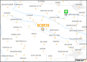 map of Scorzè