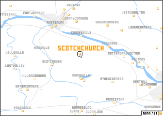 map of Scotch Church