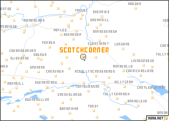 map of Scotch Corner