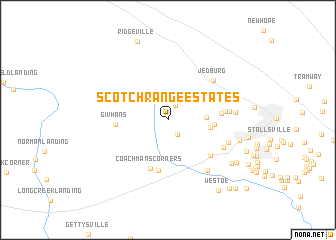 map of Scotch Range Estates