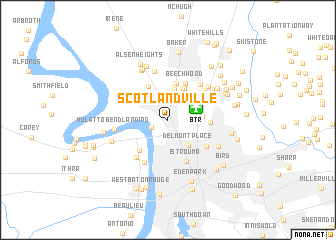 map of Scotlandville