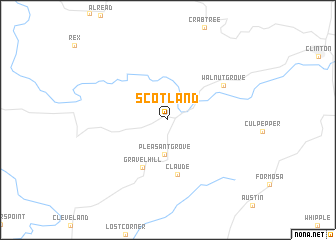 map of Scotland