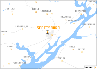 map of Scottsboro