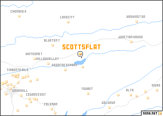 map of Scotts Flat