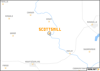 map of Scotts Mill