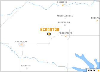 map of Scranton
