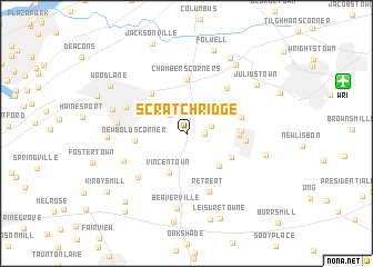 map of Scratch Ridge