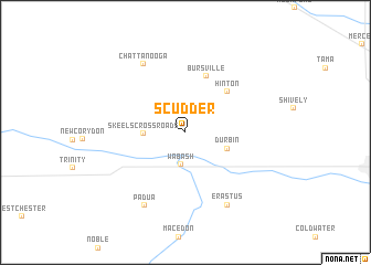 map of Scudder