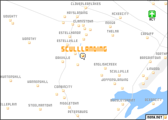map of Scull Landing
