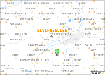 map of Scy-Chazelles