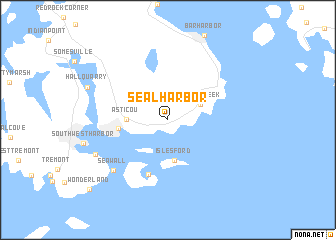 map of Seal Harbor