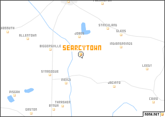 map of Searcy Town