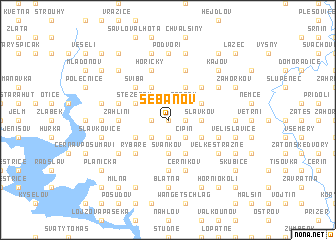 map of Šebanov