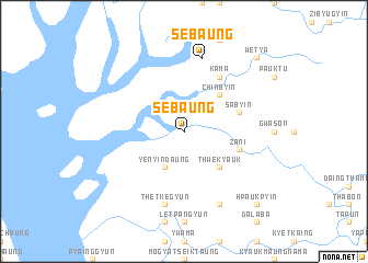 map of Sebaung