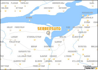 map of Sebbersund