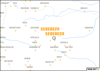 map of Sebebera