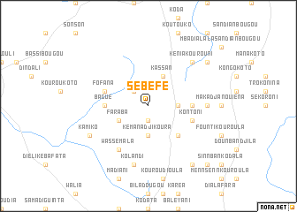 map of Sébéfé