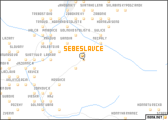 map of Sebeslavce