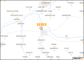 map of Sebeş