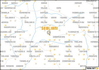 map of Sébliani