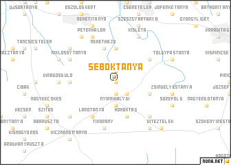 map of Sebőktanya
