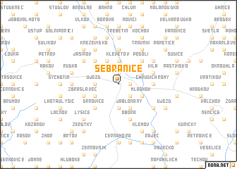 map of Sebranice