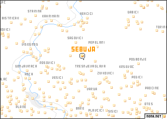 map of Sebuja